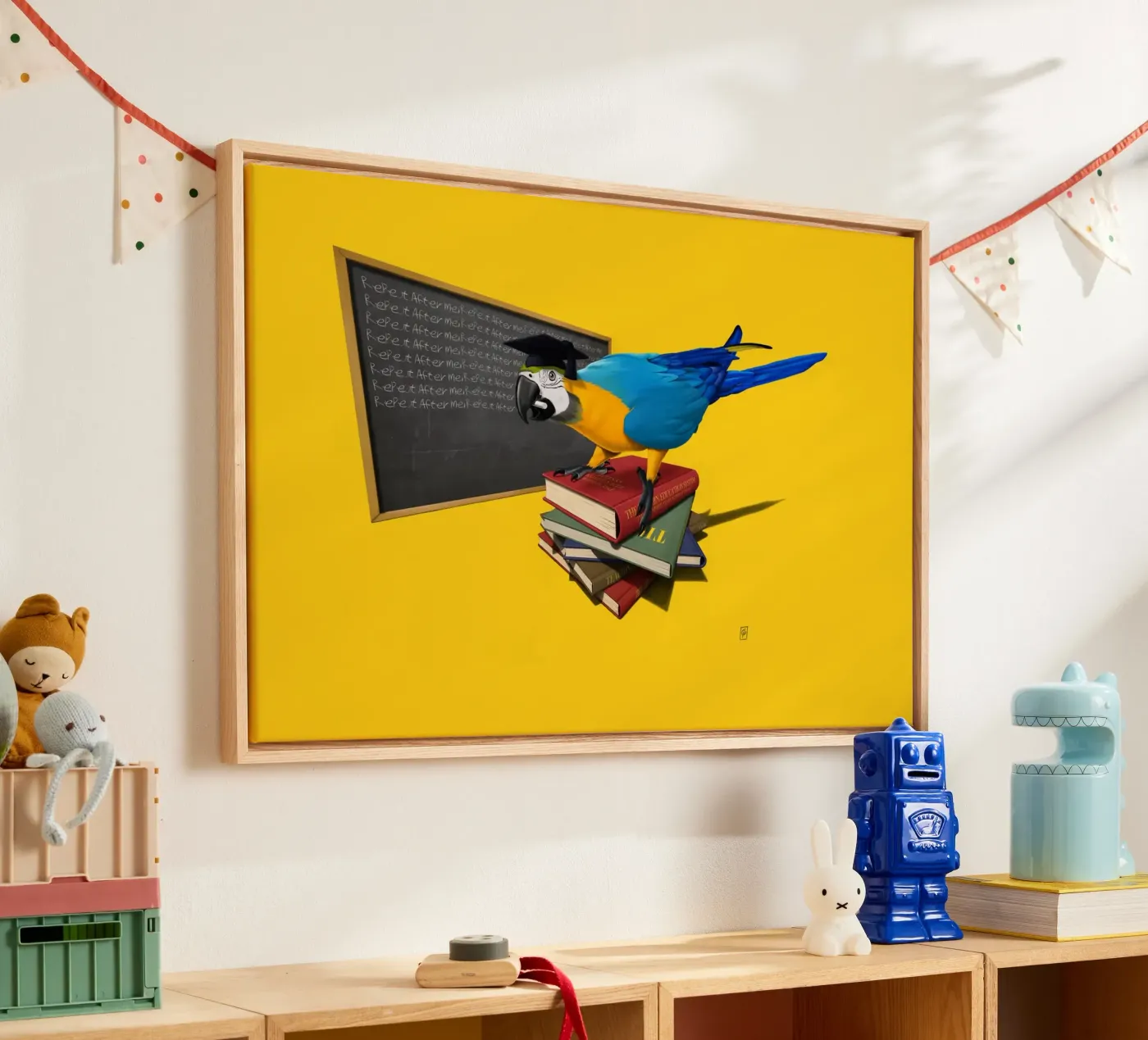 Repeat (Coloured) canvas by Rob Art | Illustration