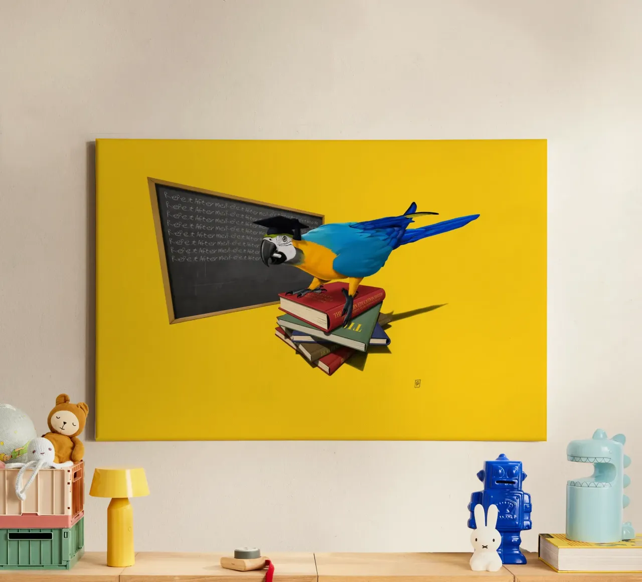 Repeat (Coloured) tela da Rob Art | Illustration