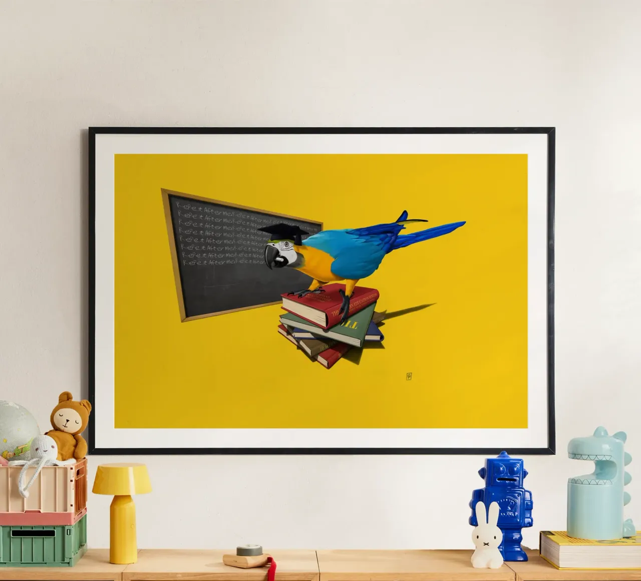 Repeat (Coloured) poster van Rob Art | Illustration