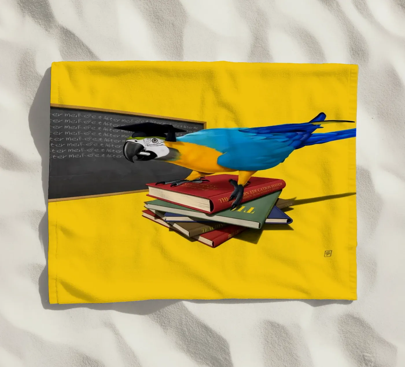 Repeat (Coloured) strandhanddoek van Rob Art | Illustration