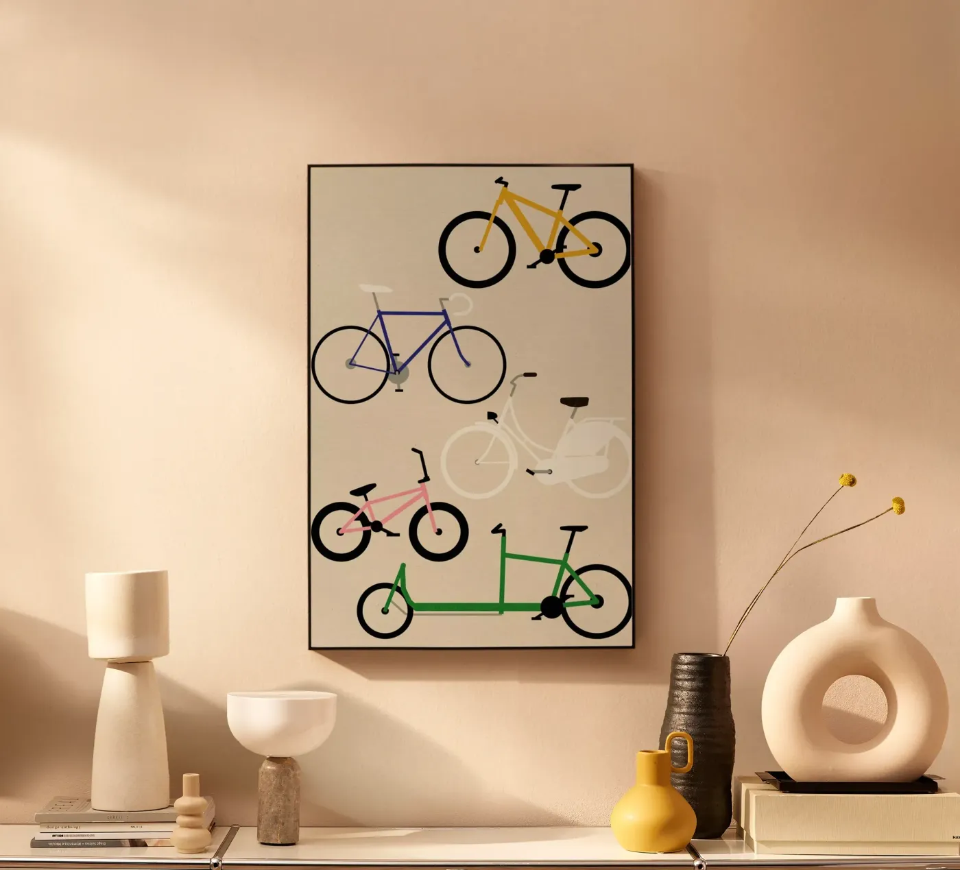 Bicycles Acryl-Glas von Rosi Feist