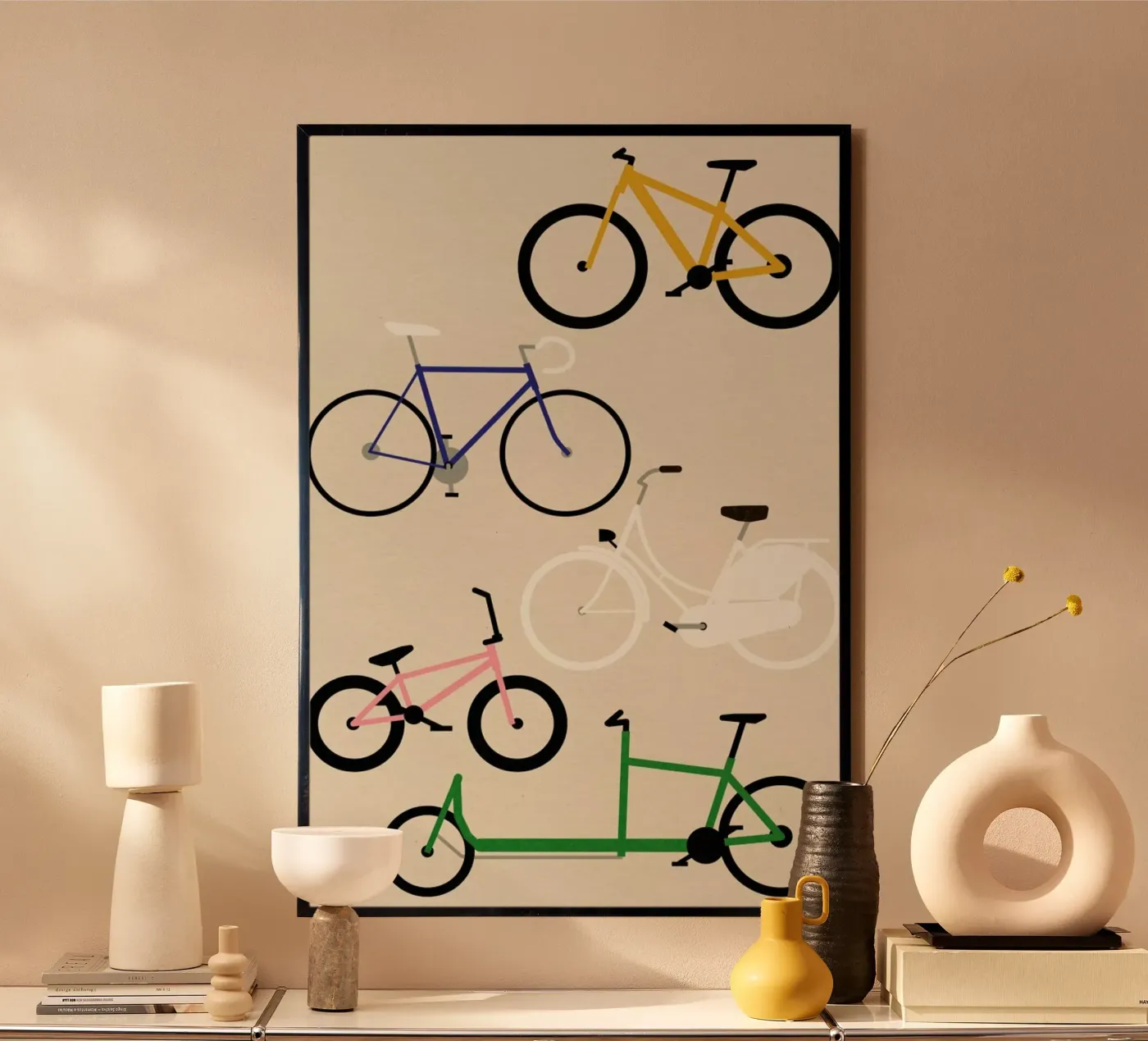 Bicycles poster by Rosi Feist