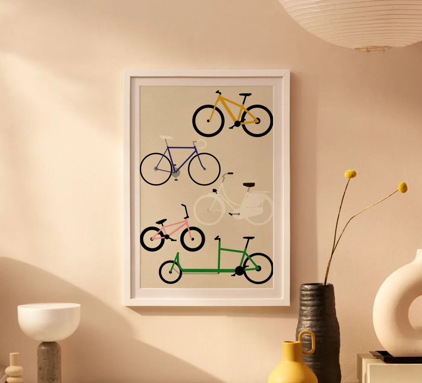 Bicycles poster by Rosi Feist
