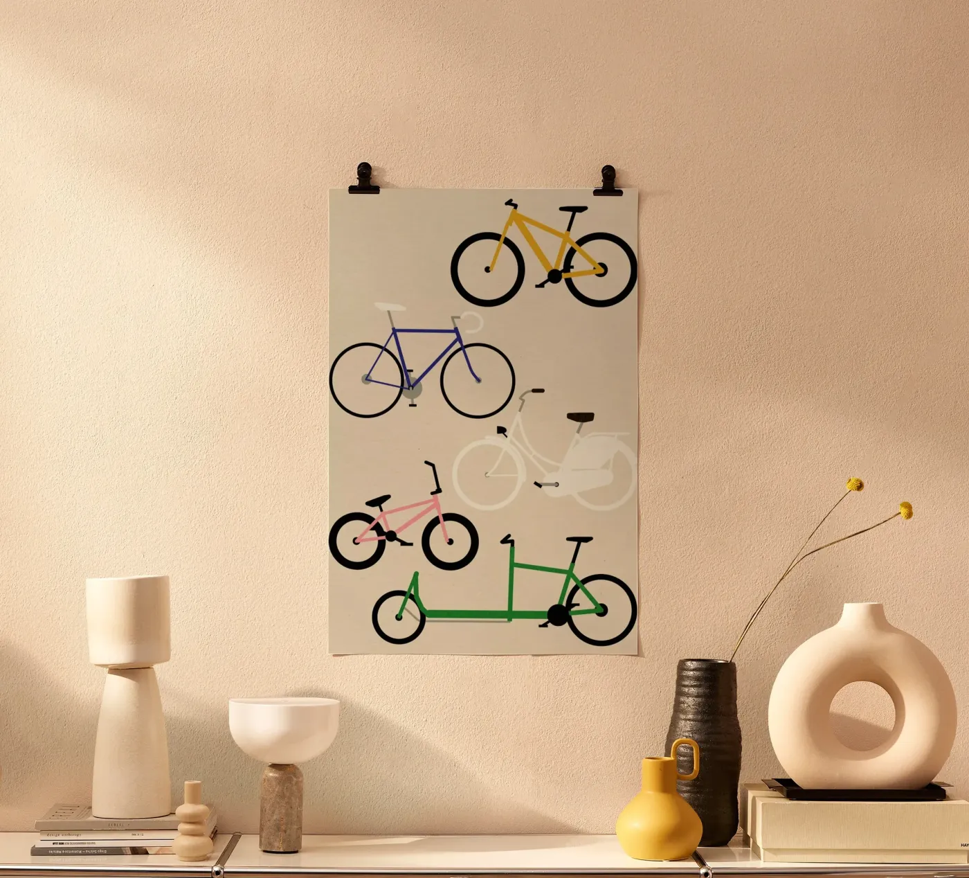 Bicycles Poster von Rosi Feist