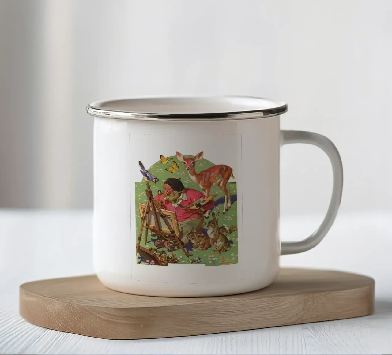 JCL 016 tazza in smalto da JC Leyendecker