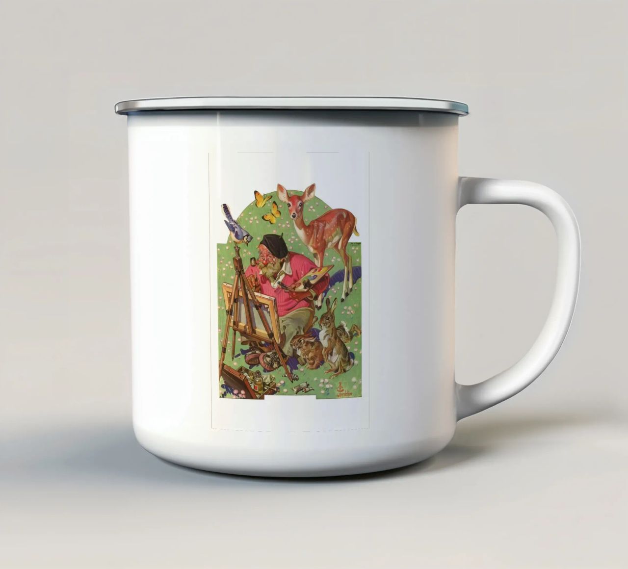 JCL 016 tazza in smalto da JC Leyendecker