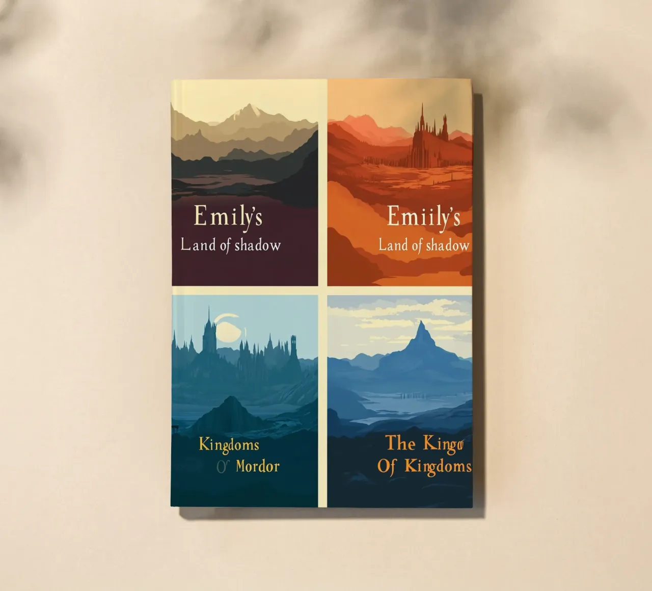 The Kingdoms of Mordor – Minimal Fantasy Logo Set notebook by Mittelerde Atelier