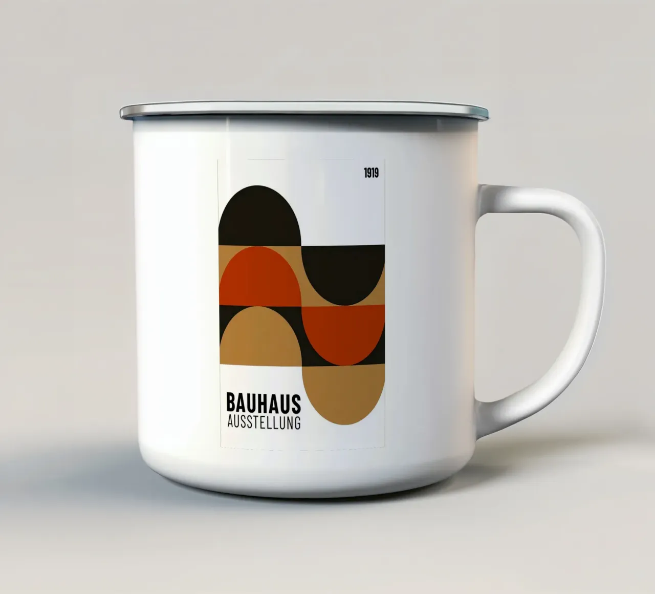 Bauhaus tazza in smalto da Maegan