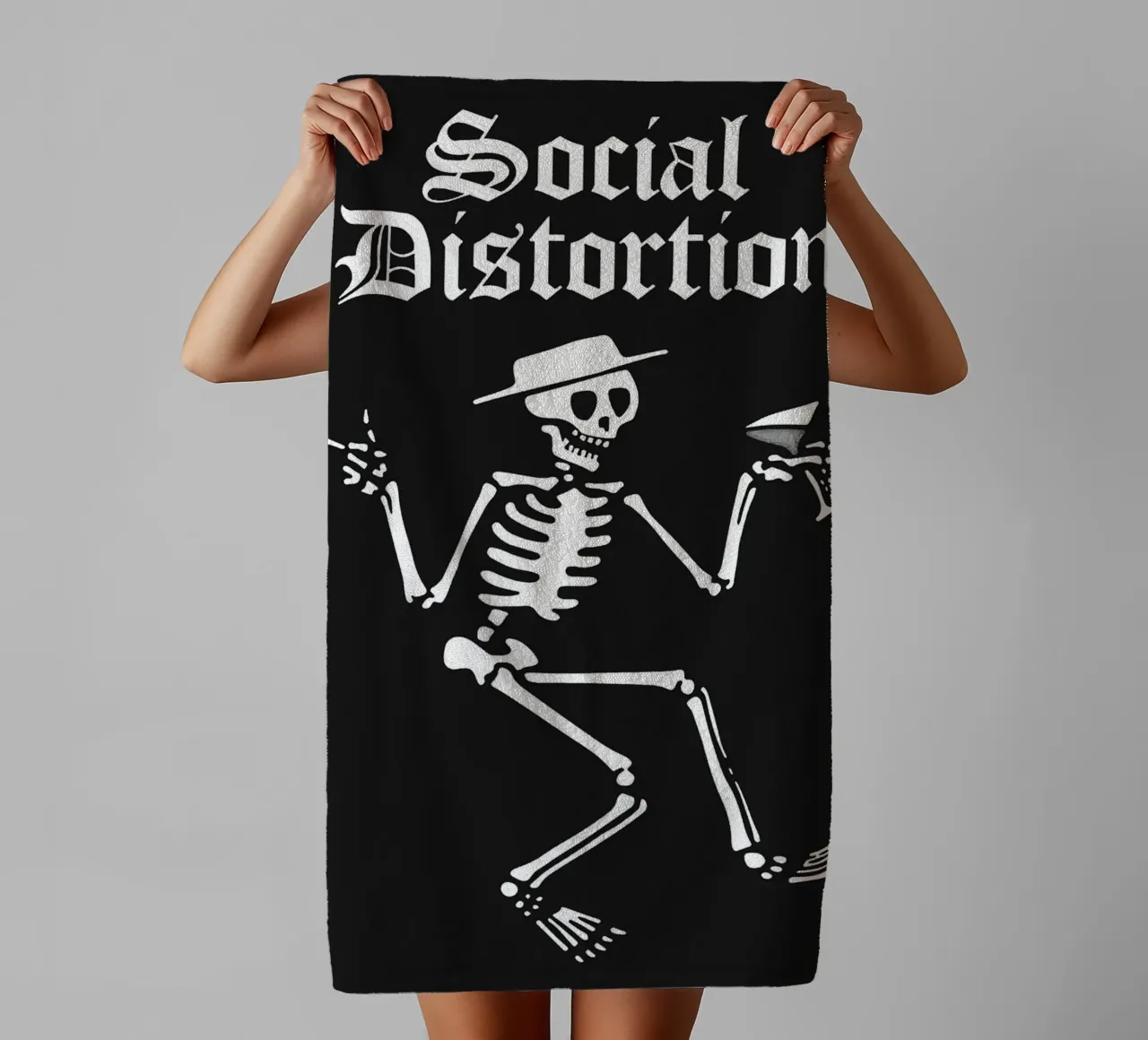 Art du groupe Social Distortion serviette de bain de vanhesling