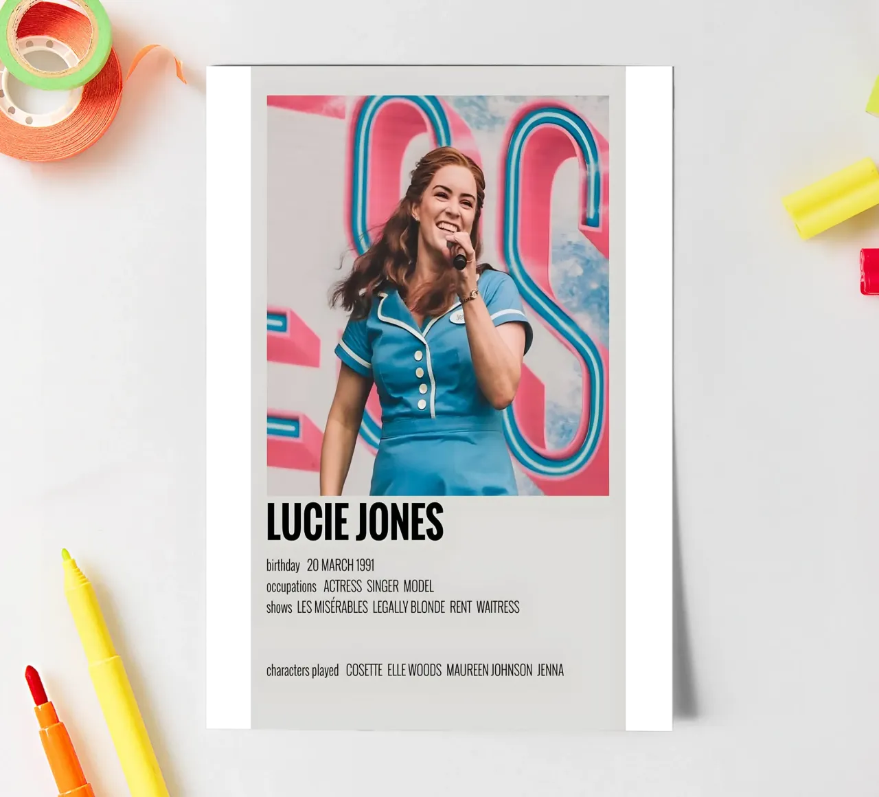 LUCIE JONES stickervel van MVFminimalist