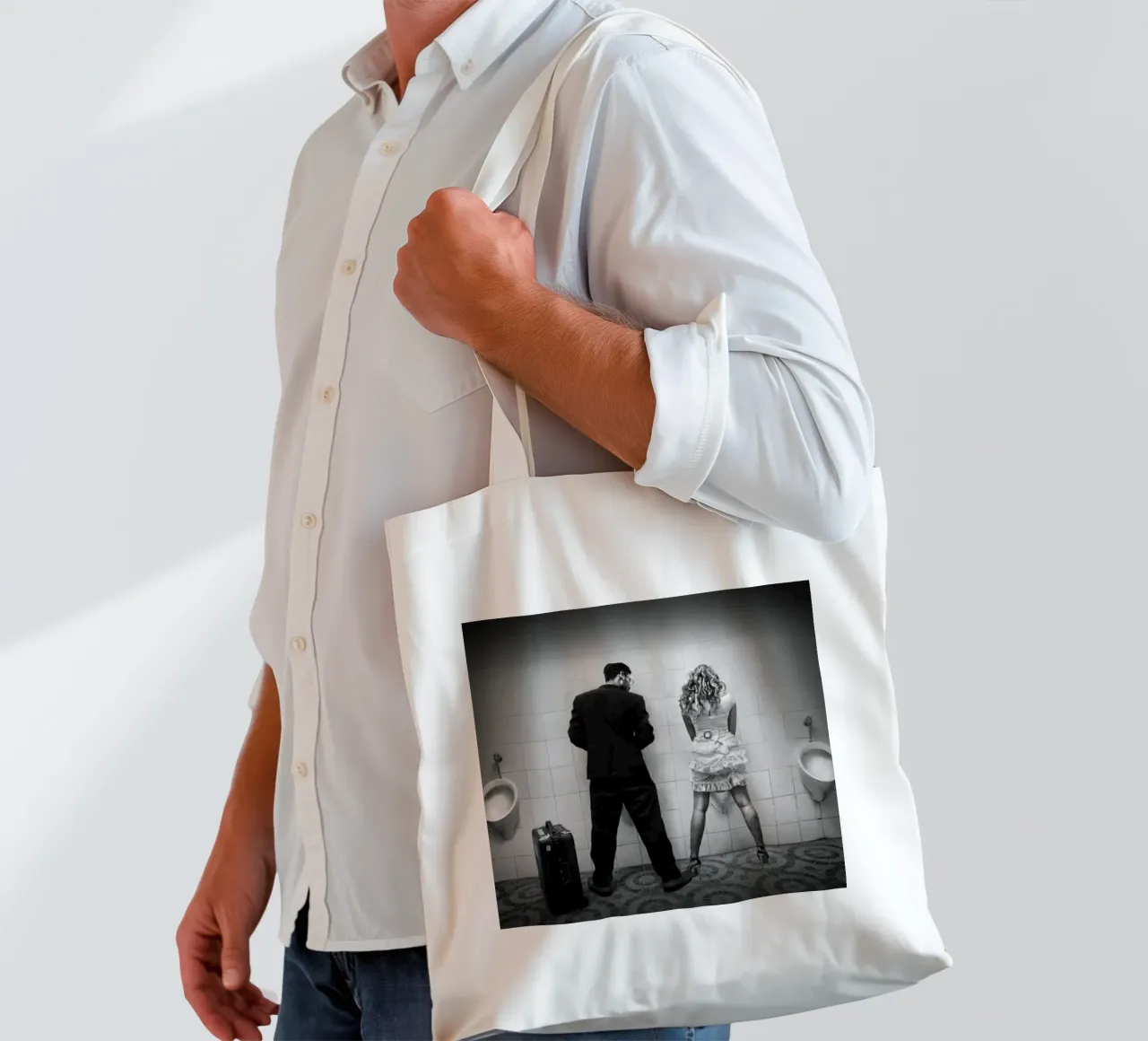 Le donne borsa in juta da christal shop