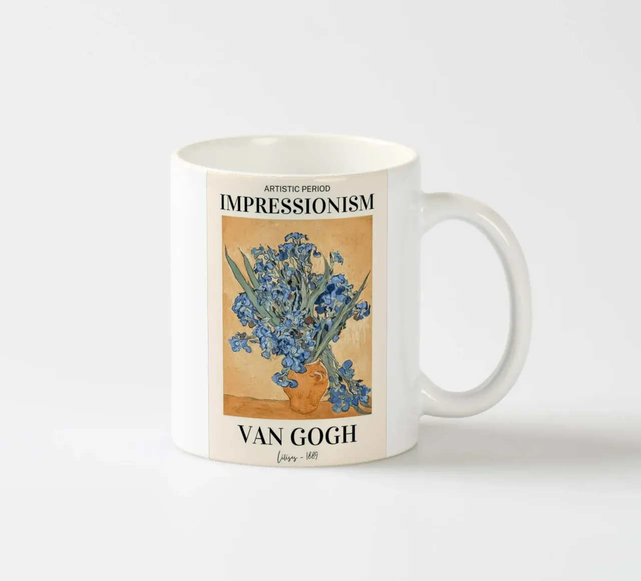 fiori di iris in vaso tazza in ceramica da Piper Shop Oke