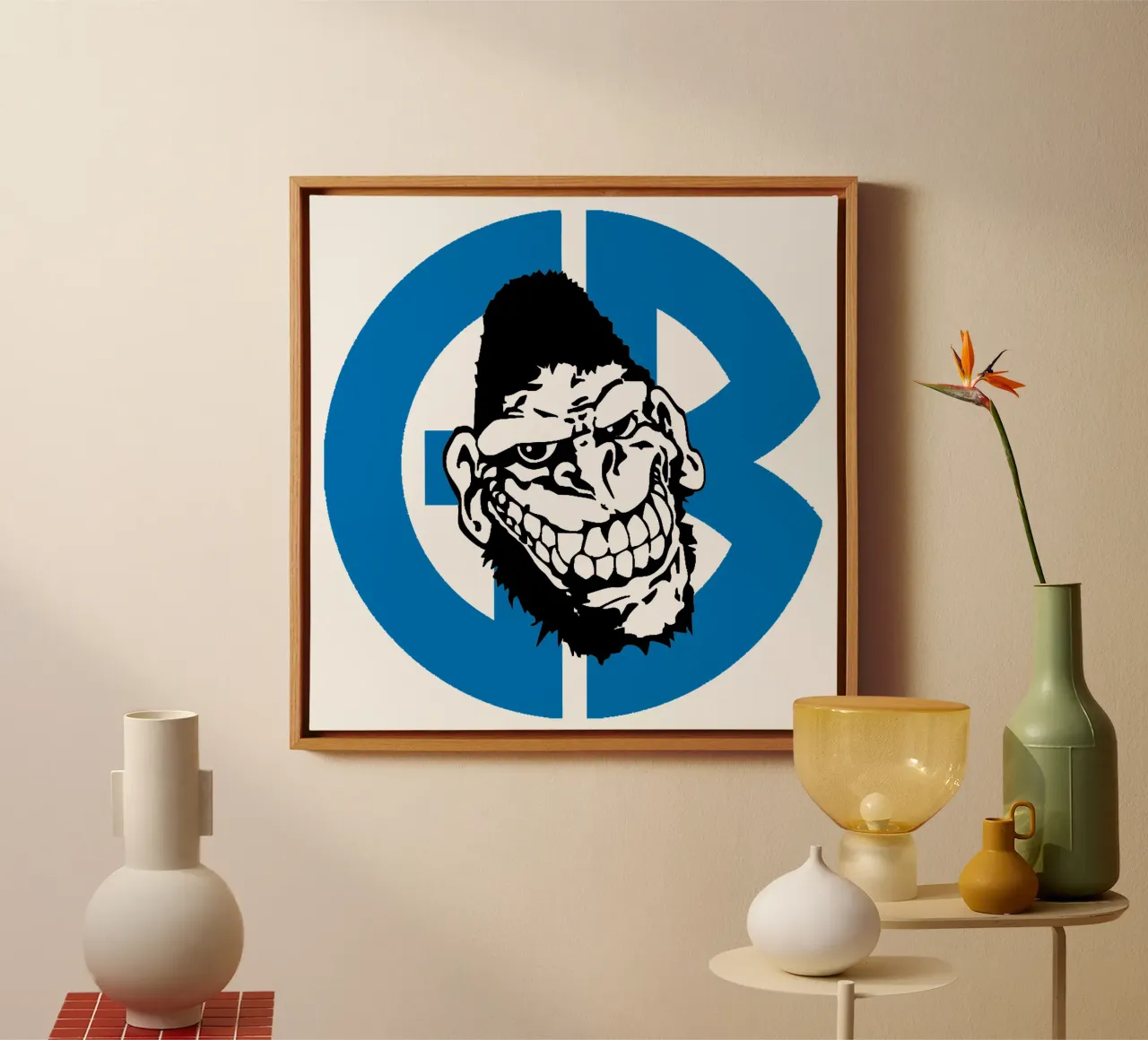 Gorilla Biscuits canvas met Baklijst van Gladysrg