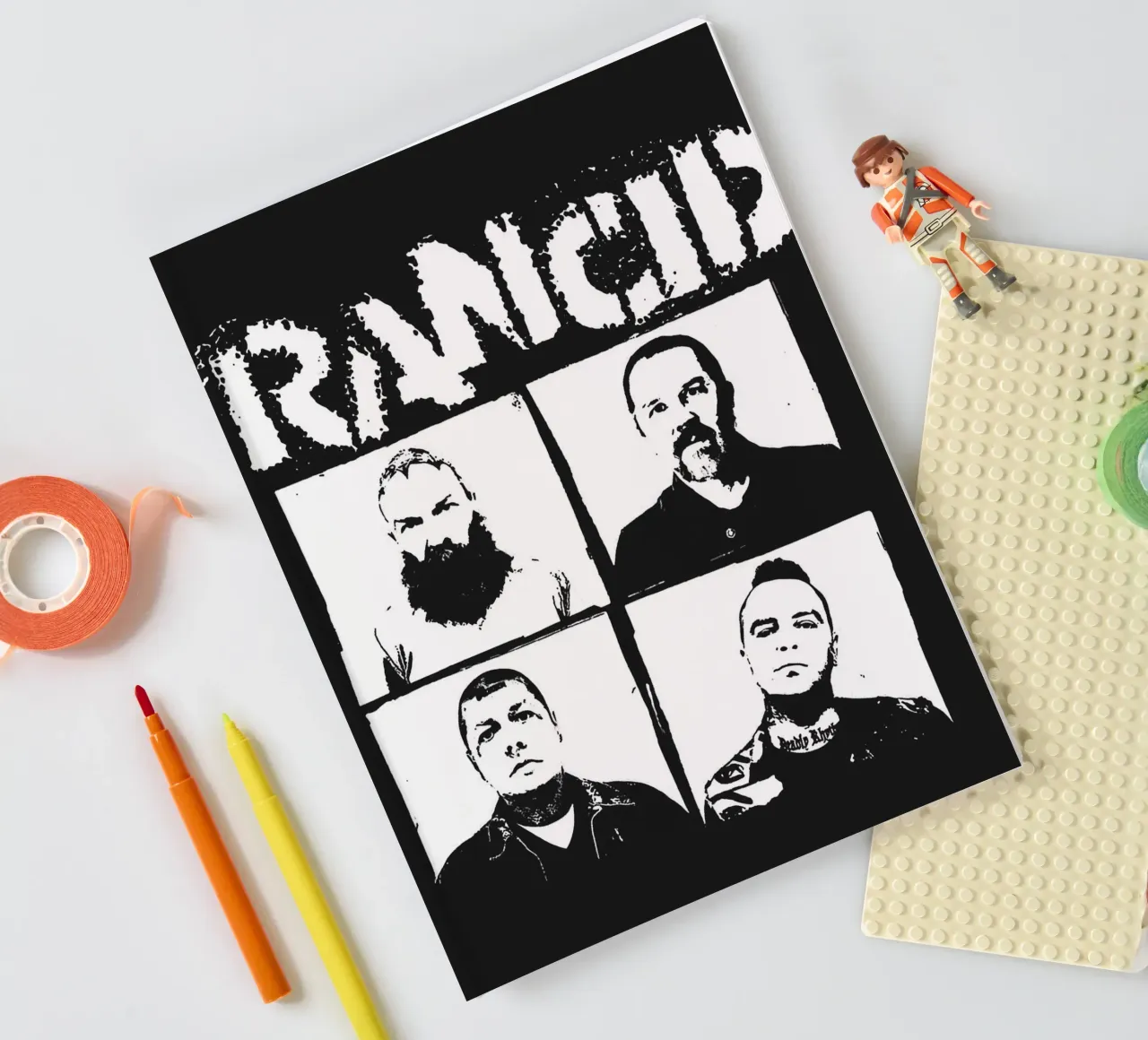 art du groupe rancid carnet de notes de vanhesling