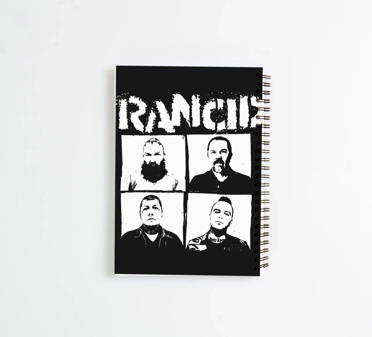art du groupe rancid carnet à spirale de vanhesling