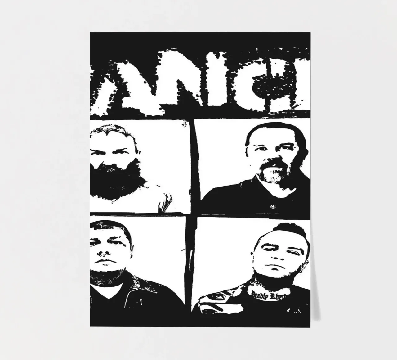 art du groupe rancid planche autocollant de vanhesling