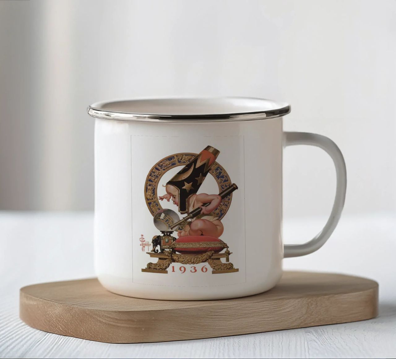 JCL 017 tazza in smalto da JC Leyendecker