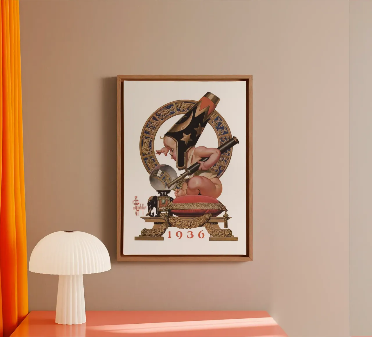JCL 017 tela con Cornice a cassetta da JC Leyendecker