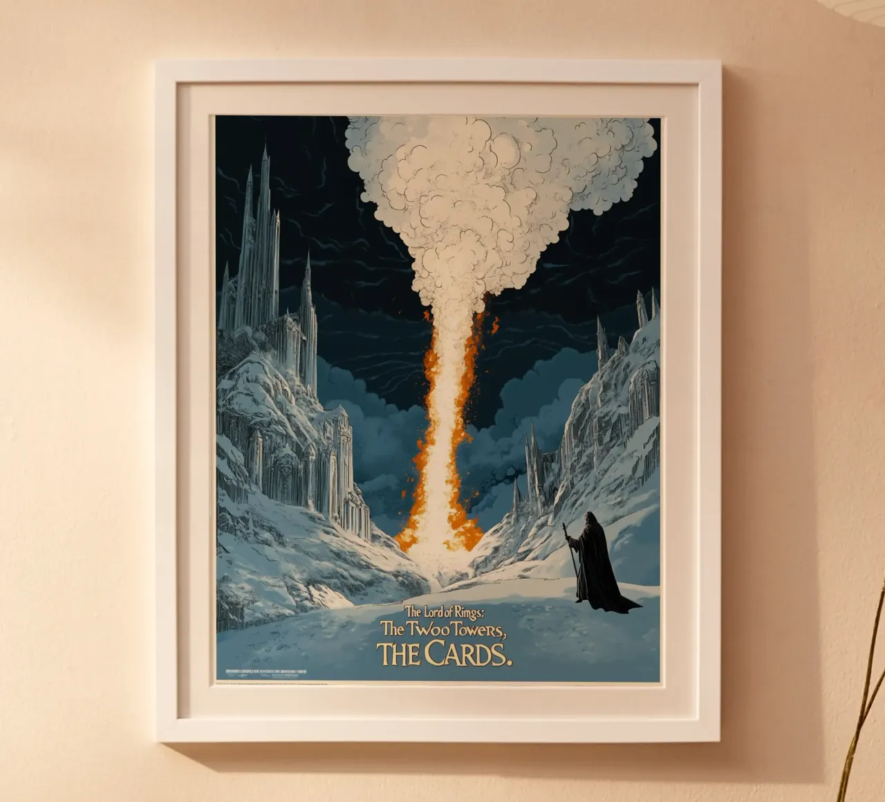 Le Carte - Fuoco e neve nelle Due Torri carta hahnemühle da Mittelerde Atelier