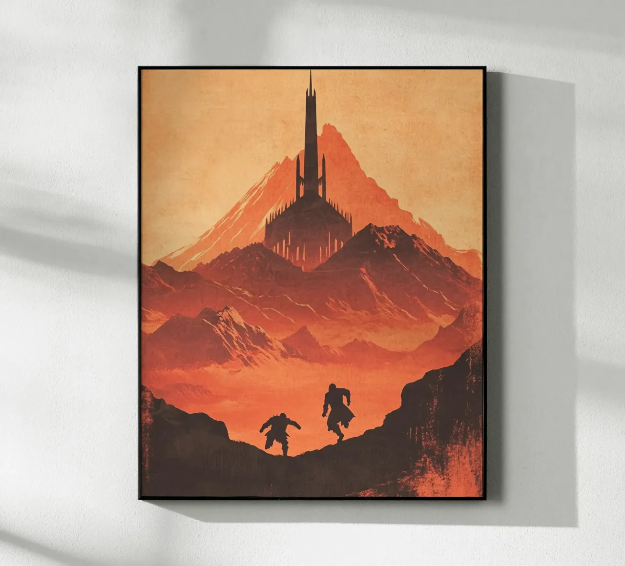 La Guardia di Sauron - Assedio al tramonto retrò plexiglass da Mittelerde Atelier