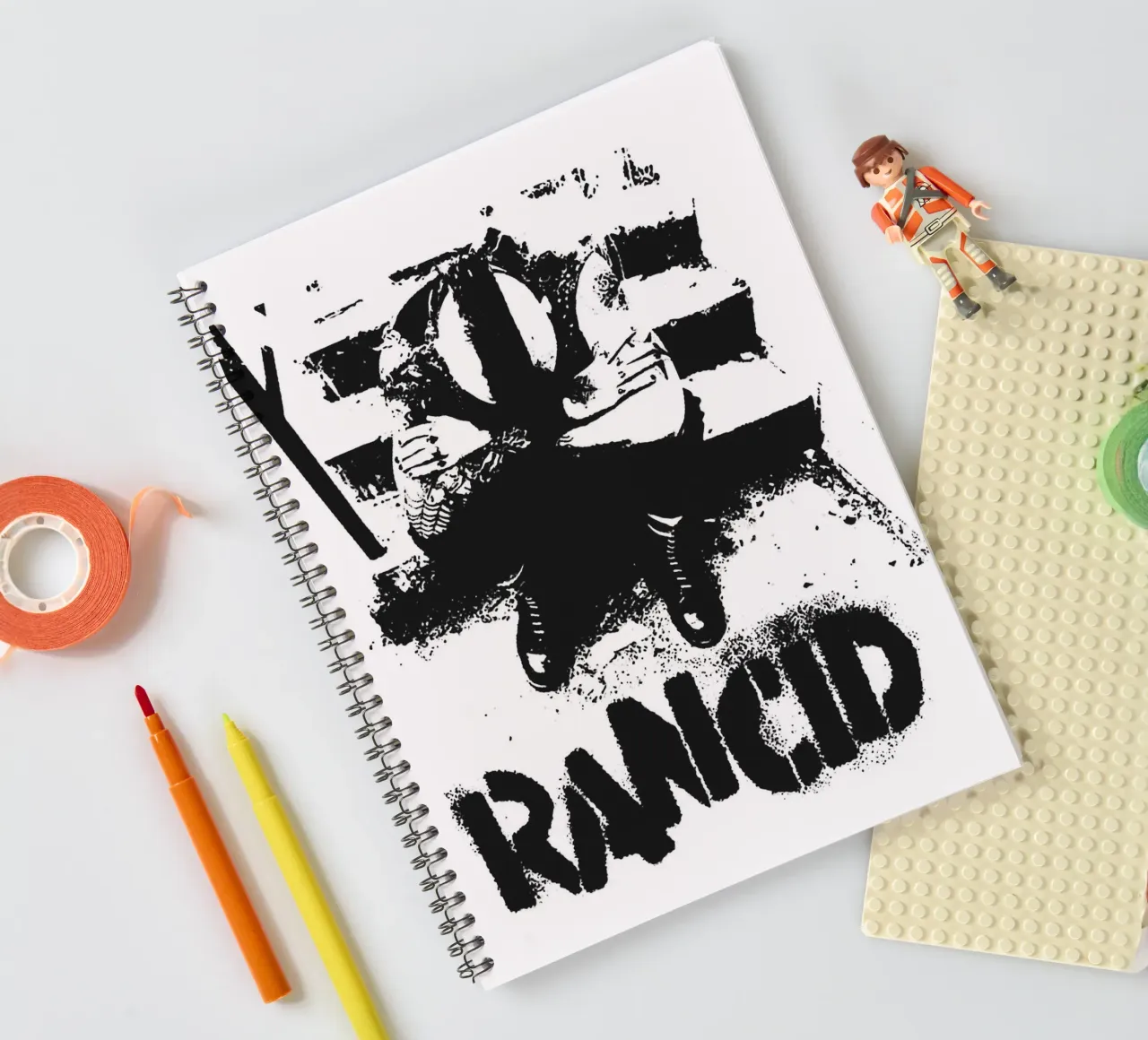 art du groupe rancid carnet à spirale de vanhesling