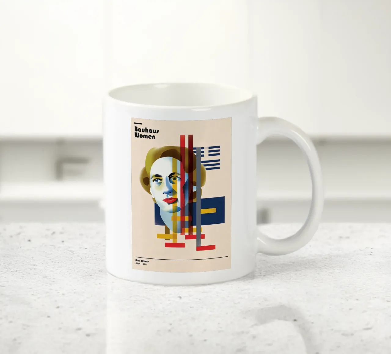 Bauhaus tazza in ceramica da Maegan
