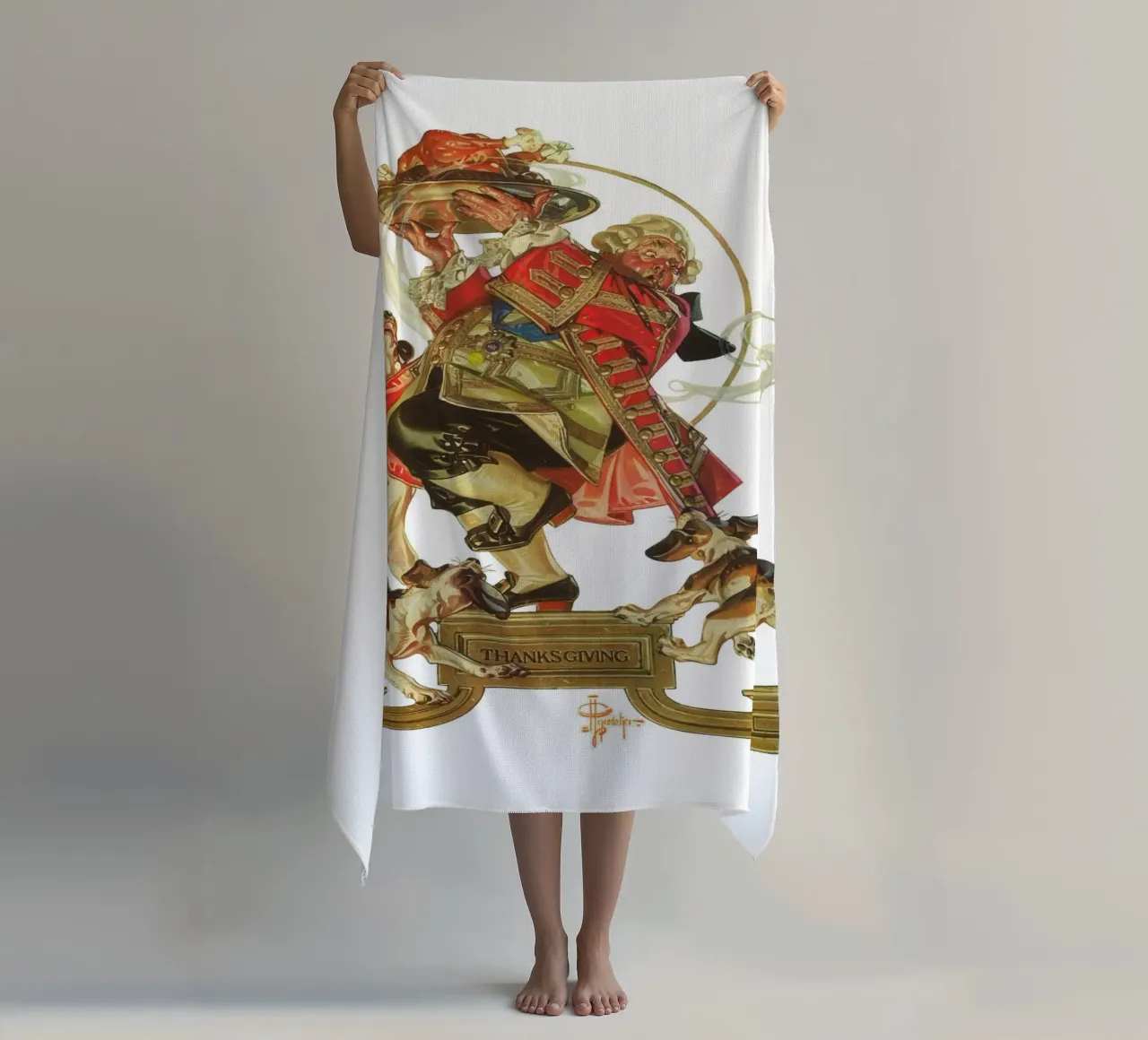 JCL 018 beach towel by JC Leyendecker