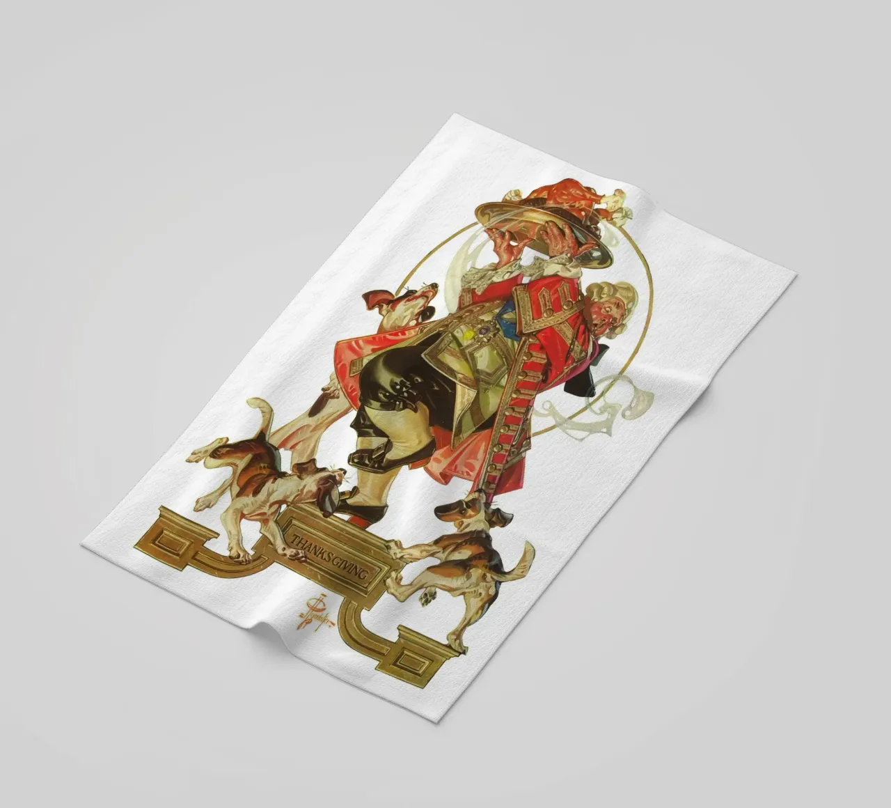JCL 018 beach towel by JC Leyendecker
