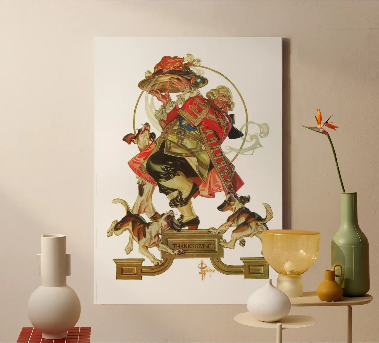JCL 018 canvas met Baklijst van JC Leyendecker