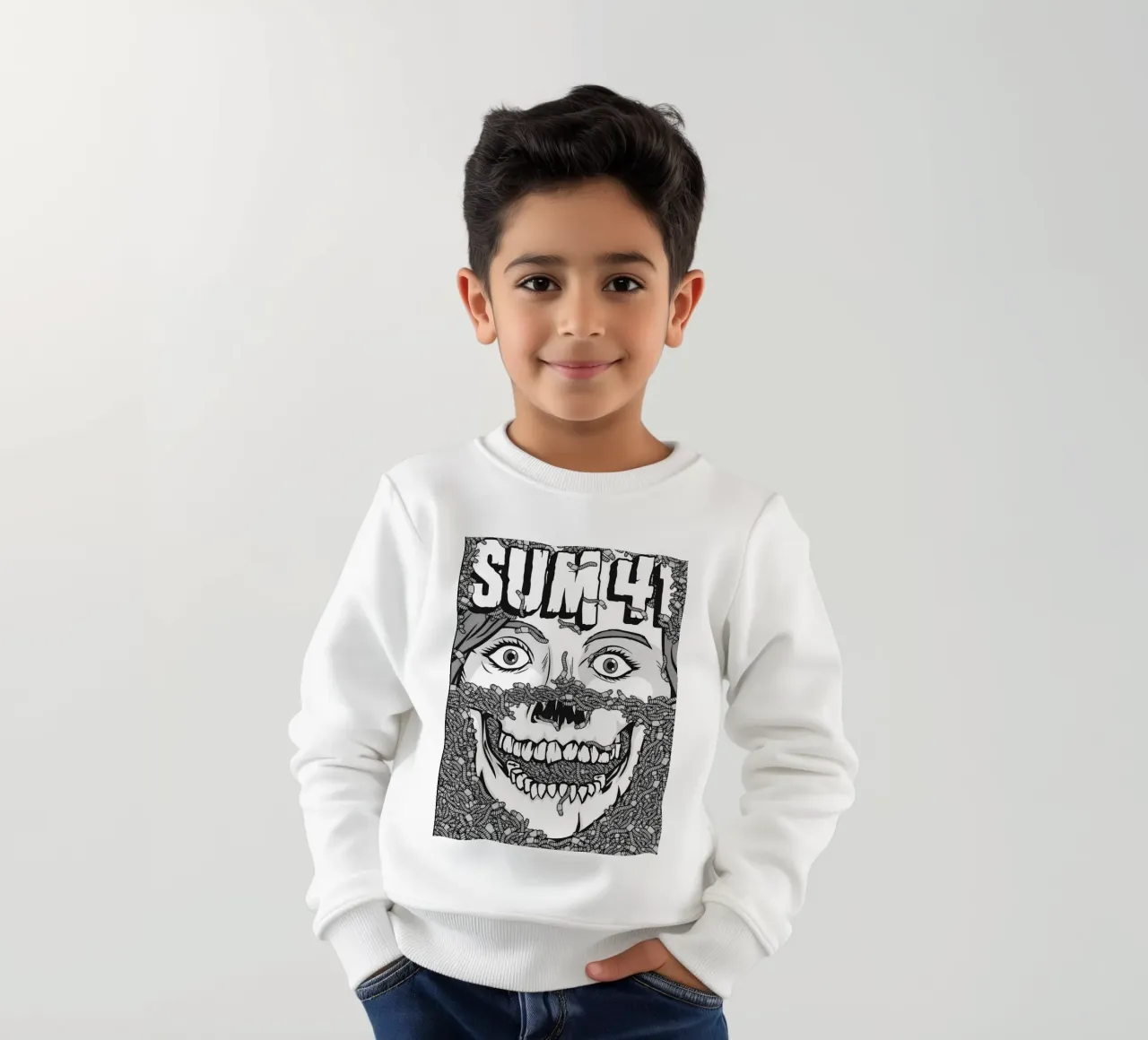 sum 41 band art felpa bambino da vanhesling
