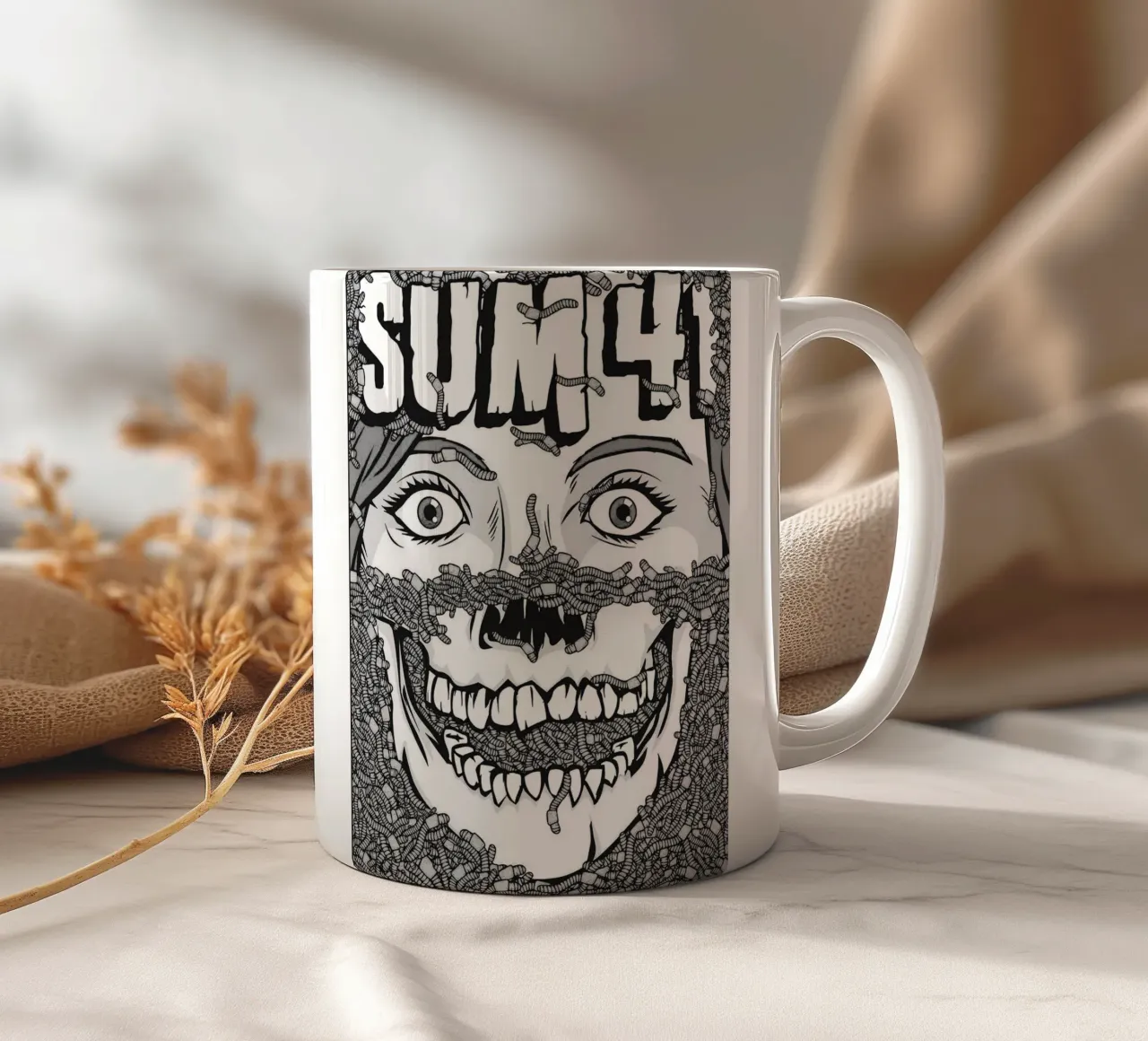 sum 41 band art tazza in ceramica da vanhesling