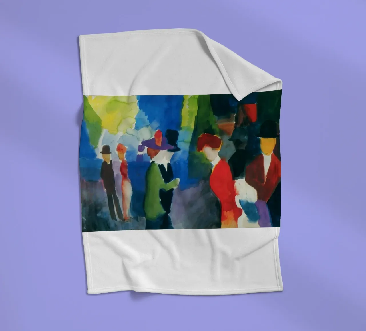 interazione sociale negli spazi pubblici coperta in pile da alexander art