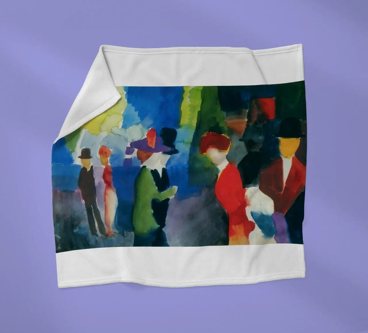 interazione sociale negli spazi pubblici coperta in pile da alexander art