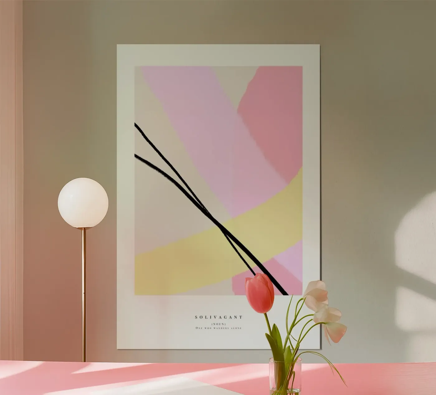 Solivagant poster van Pure