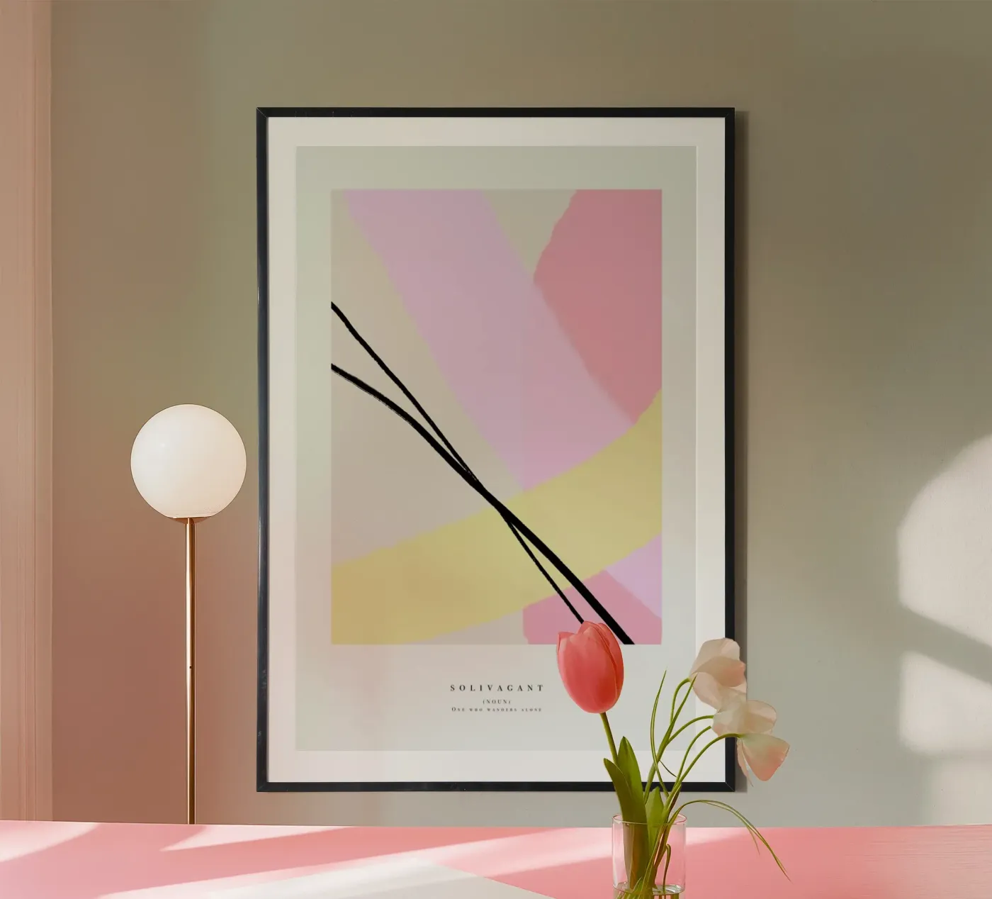 Solivagant poster van Pure
