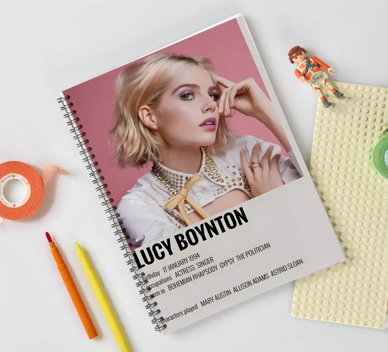 LUCY BOYNTON spiral notebook by MVFminimalist