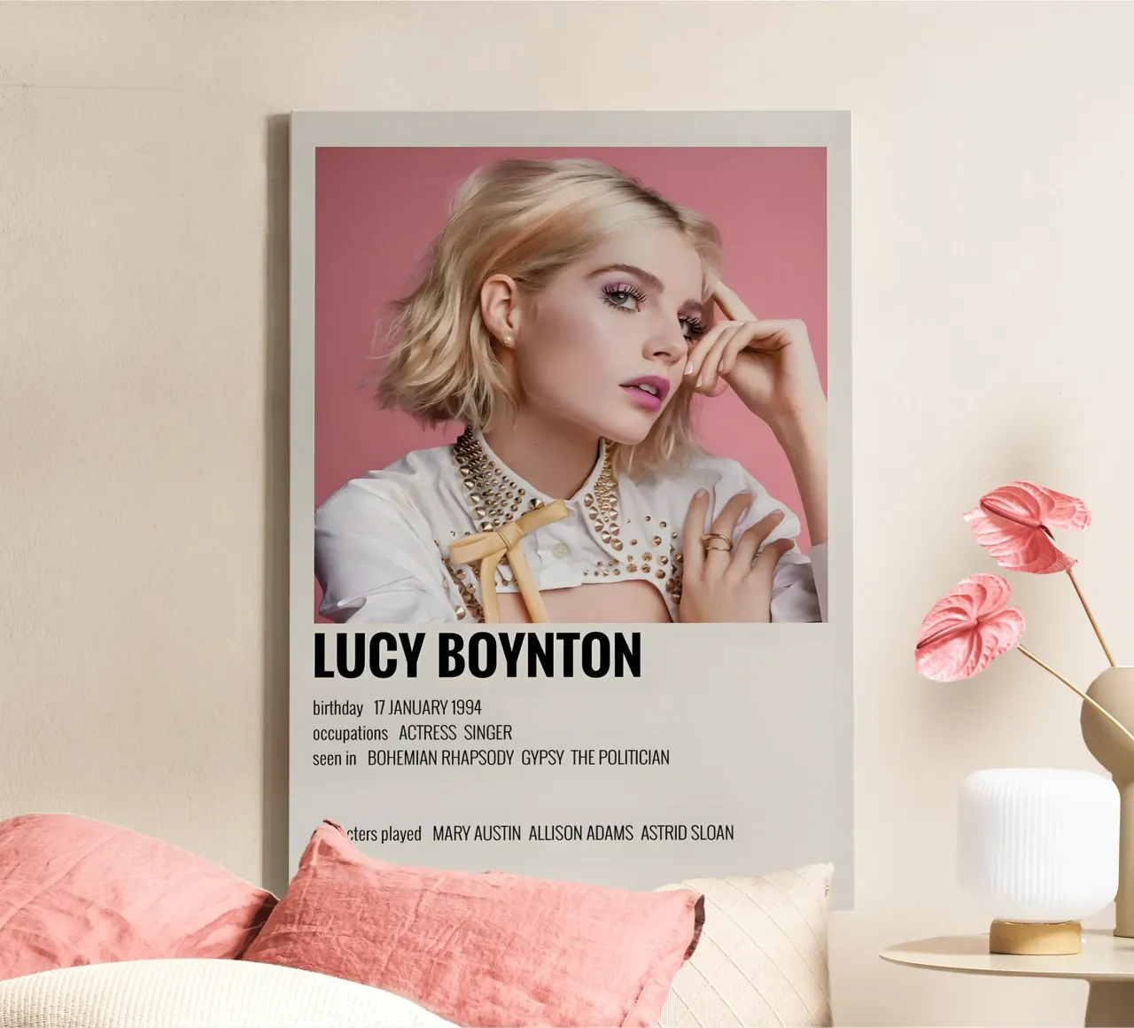 LUCY BOYNTON tela con Cornice a cassetta da MVFminimalist