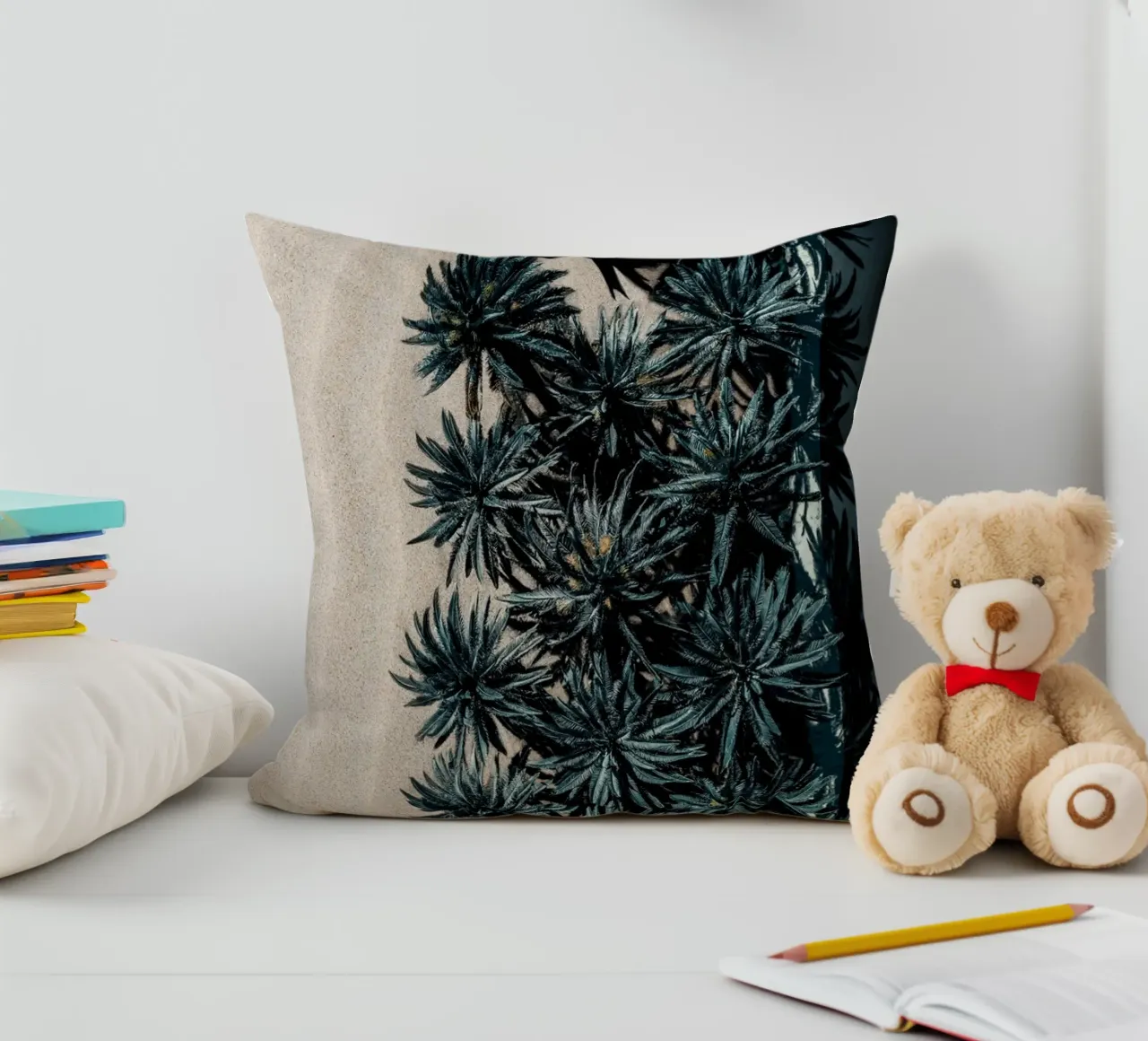Split Terrain decorative cushion by somewhere.soul.escape