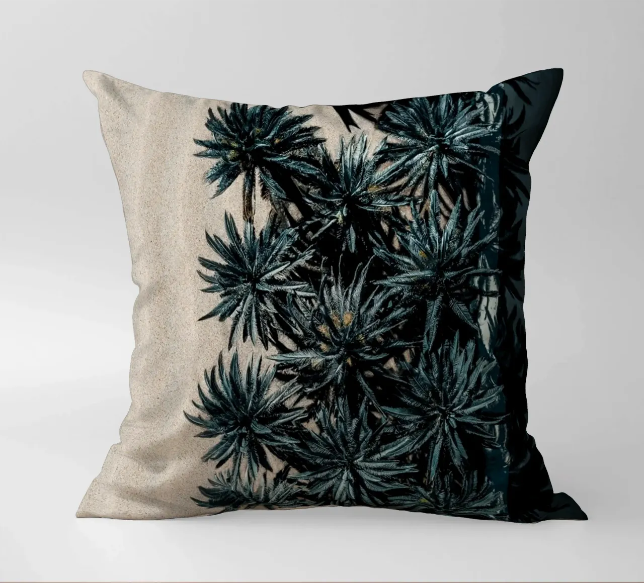 Split Terrain decorative cushion by somewhere.soul.escape