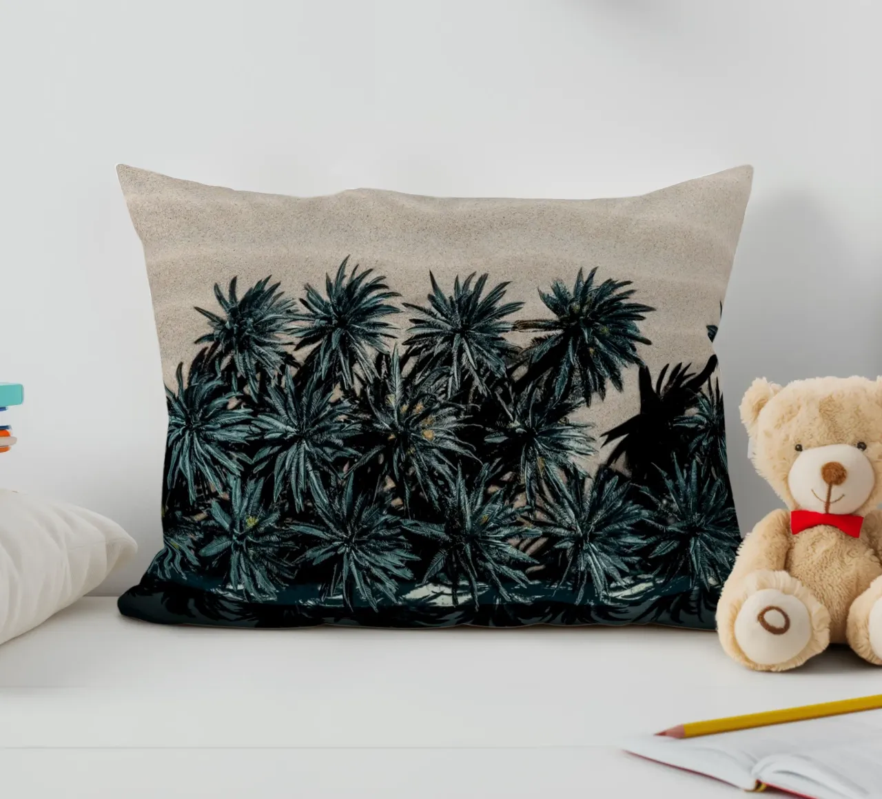Split Terrain decorative cushion by somewhere.soul.escape