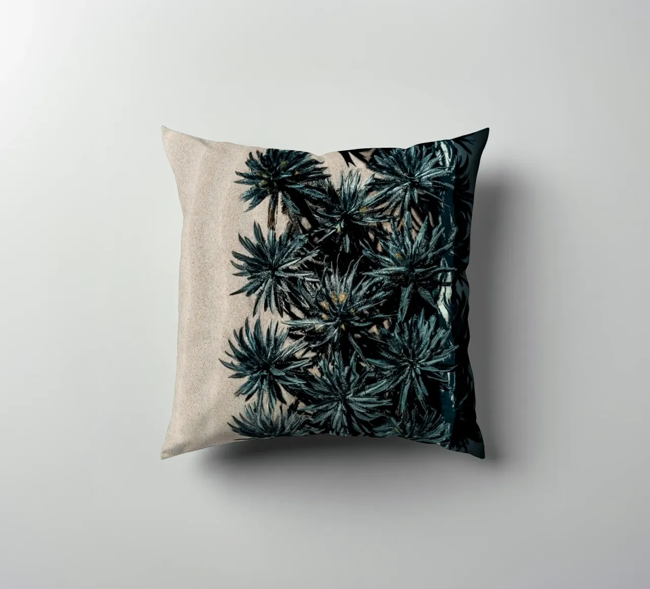 Split Terrain decorative cushion by somewhere.soul.escape