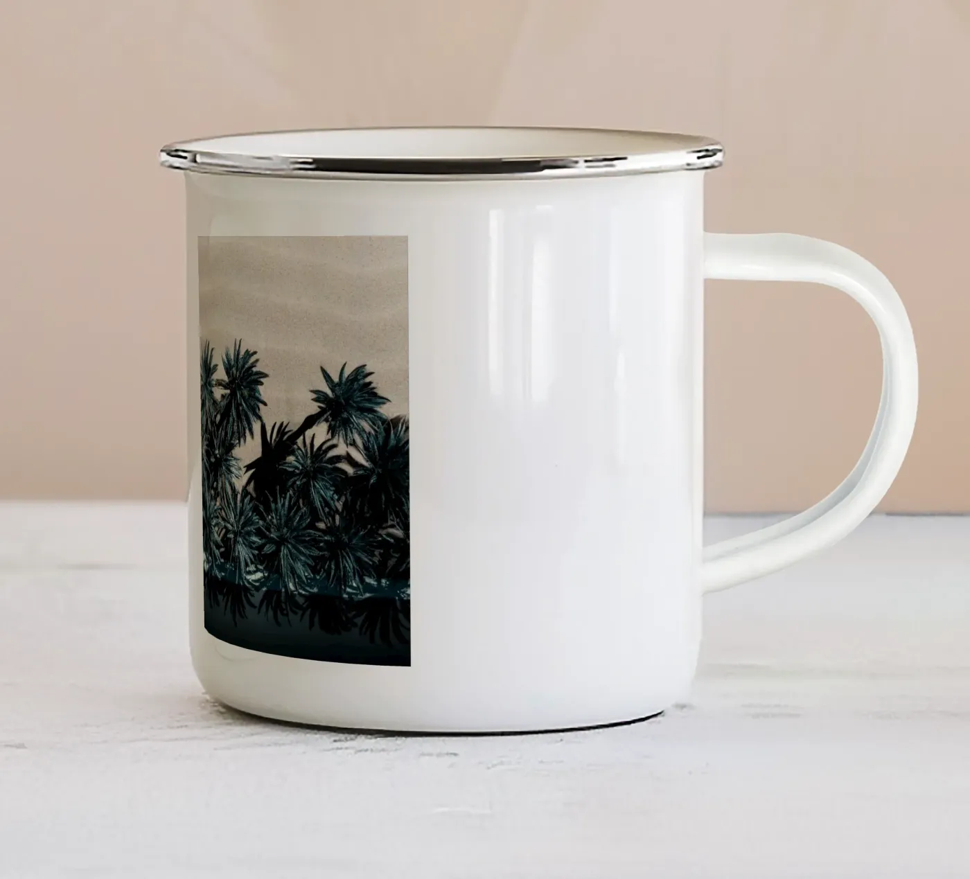 Split Terrain enamel mug by somewhere.soul.escape