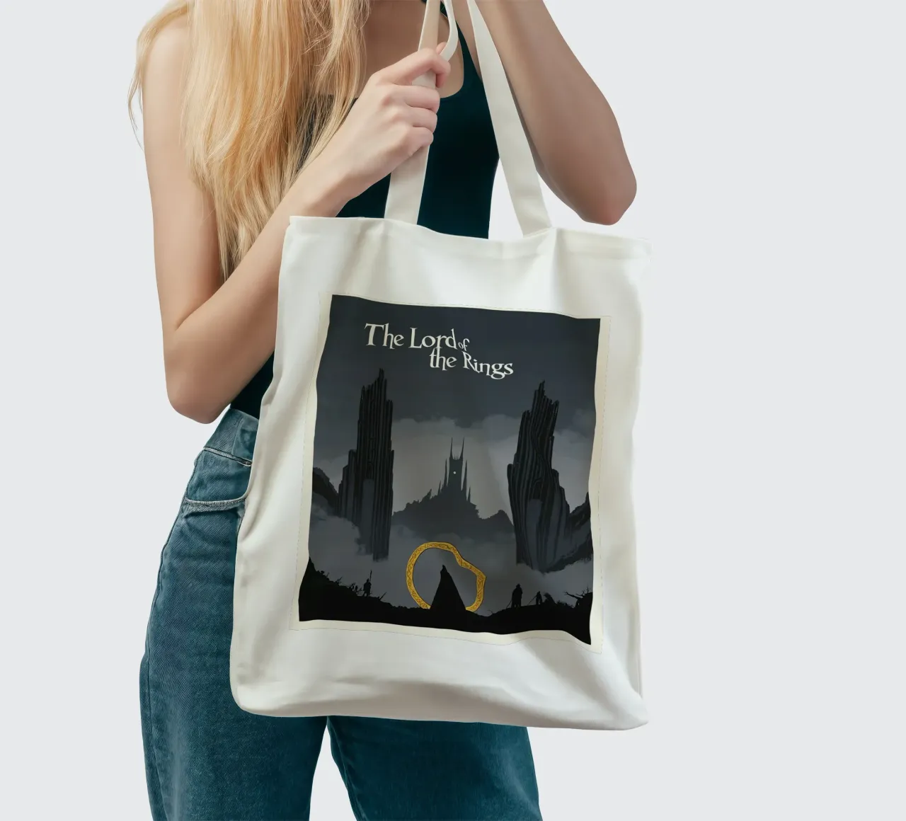 The Lord of the Rings - Schaduwen over Mordor jute draagtas van Mittelerde Atelier