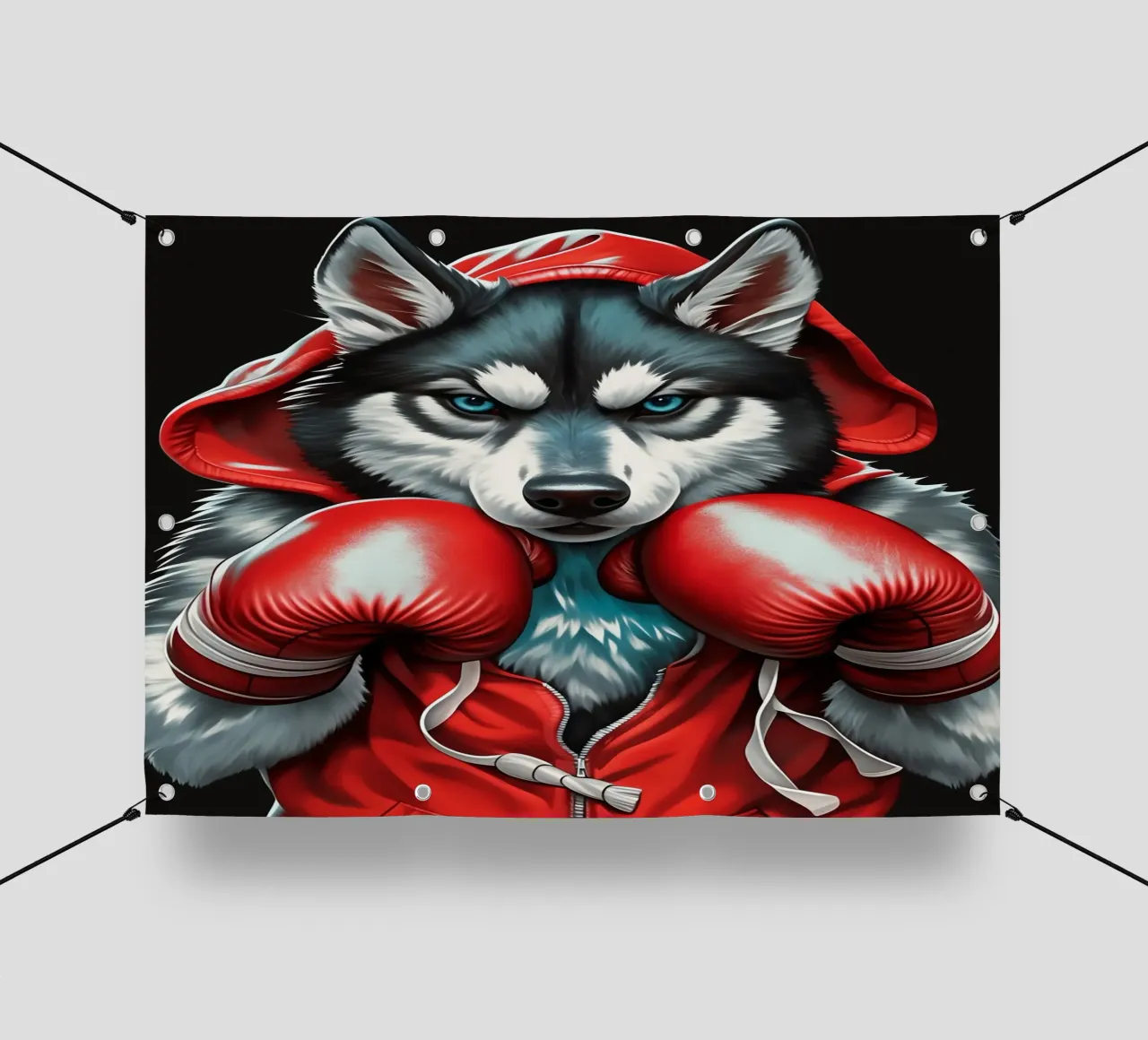 Boxe del lupo telo in pvc da Fleur de Lys
