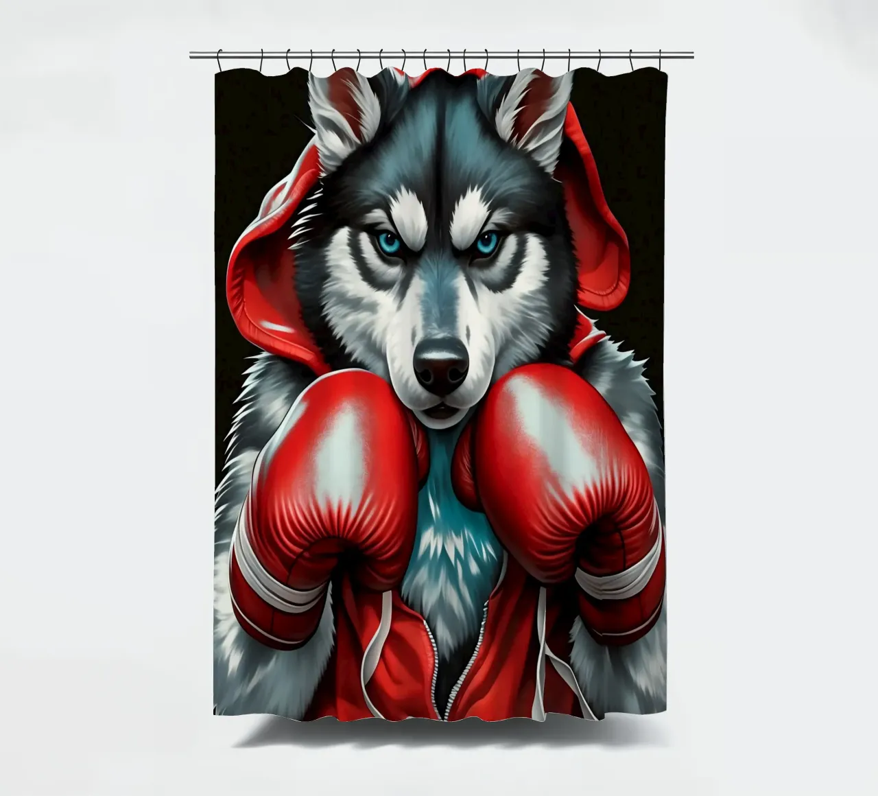 Boxe del lupo tenda da doccia da Fleur de Lys