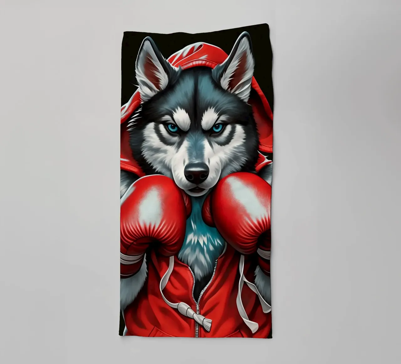 Boxe del lupo asciugamano da bagno da Fleur de Lys