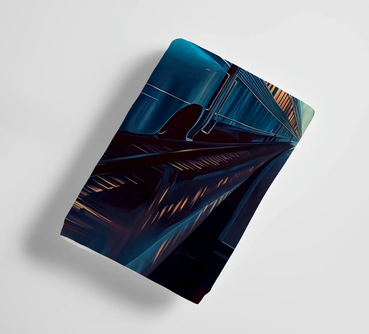 Art Deco Train towel by Fleur de Lys