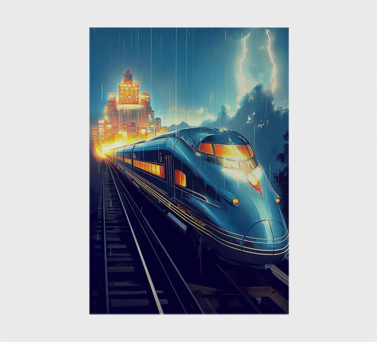 Art Deco Express notebook by Fleur de Lys
