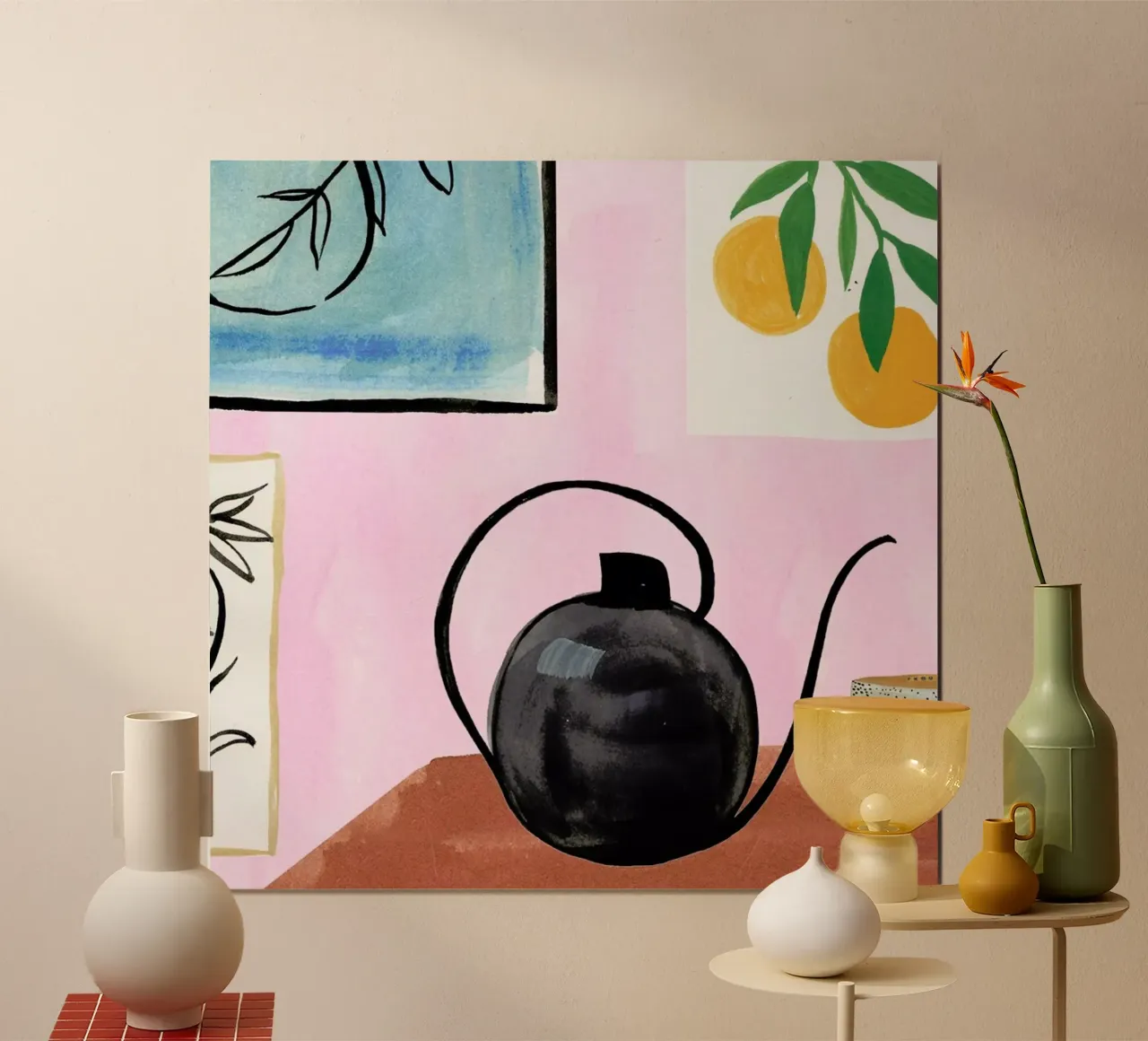 Little Pot poster con telaio in plastica da Laura Page