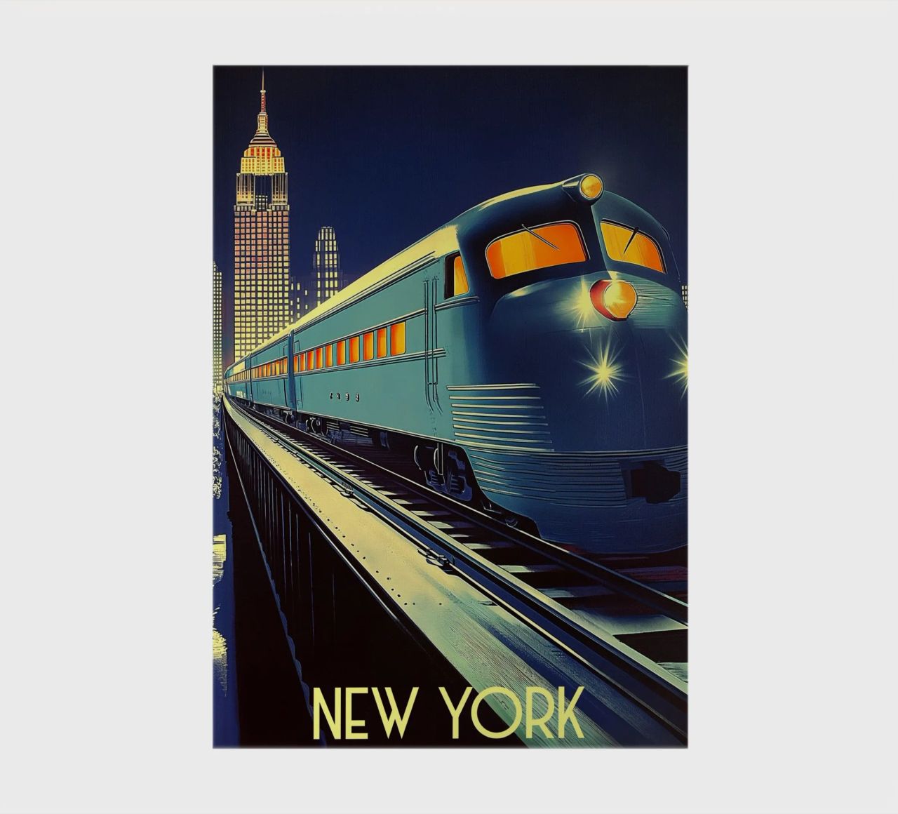 Art Deco Locomotives notebook by Fleur de Lys